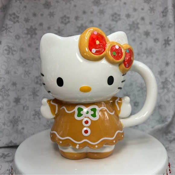 Christmas Sanrio Hello Kitty Holiday Themed Ceramic Mugs -Candy Cane-GIngerbread - Picture 10 of 12